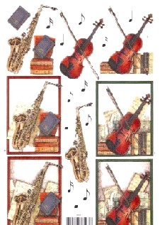 Sonderposten 3D - Schneidebogen, Musikinstrumente